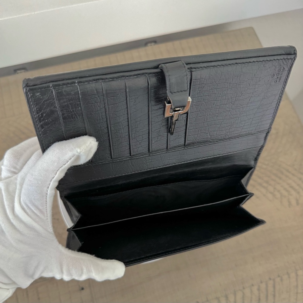 Gucci Jackie Long Wallet w/ Silver Hardware - Picture 8 of 14